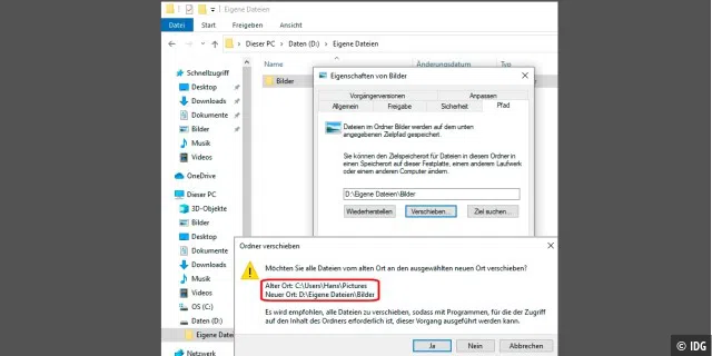 Die Windows-Bibliotheken sorgen dafür, dass Betriebssystem und Programme Ihre persönlichen Daten automatisch auf der richtigen Partition abspeichern.