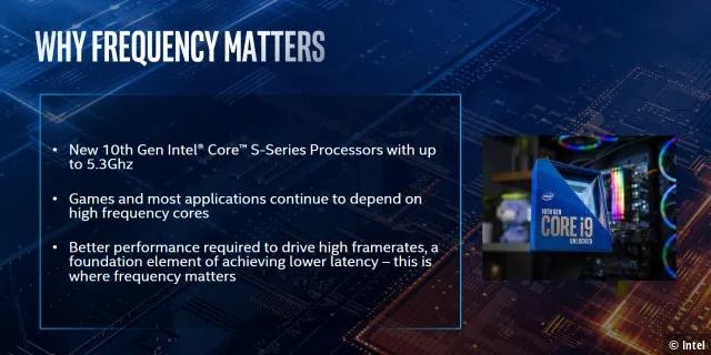 Intel: Darum ist in Spielen eine höhere Taktfrequenz wichtiger als viele Rechenkerne