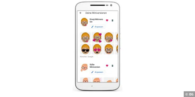 Persönliches Emoji in Chats verwenden