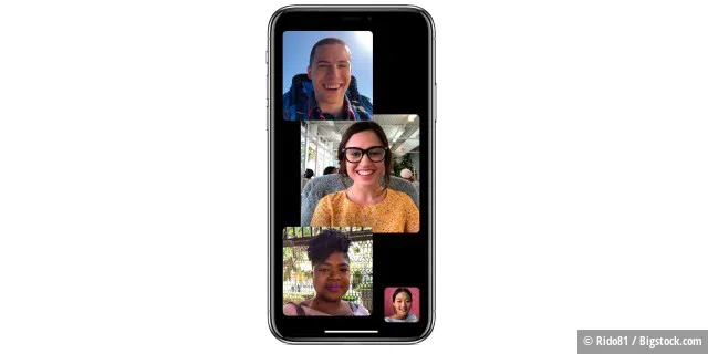 Videokonferenz und Gruppenanruf mit iOS