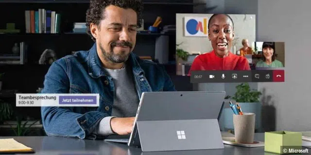 Microsoft Teams eignet sich bestens für Videokonferenzen.