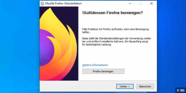 Firefox-Uninstaller jetzt mit 