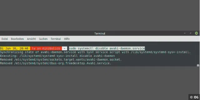Systemdienste abschalten: Unter Ubuntu und Mint (mit systemd) ist das Tool systemctl das einschlägige Werkzeug zur Dienstverwaltung.