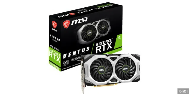 Preiswerte QHD-Grafikkarte mit Raytracing-Support: MSI GeForce RTX 2060 SUPER Ventus GP OC