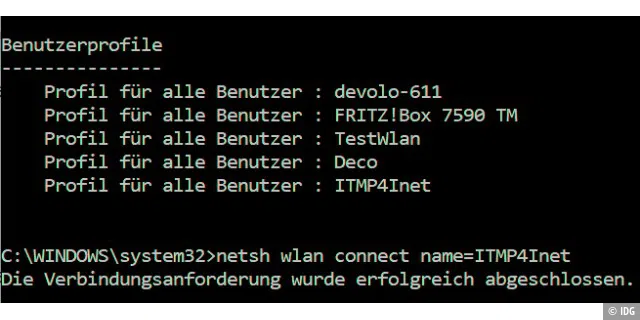 Wenn Windows streikt und keine WLAN-Netzwerke anzeigt, können Sie sich mit ein paar Tricks trotzdem verbinden – zum Beispiel über die Kommandozeile.