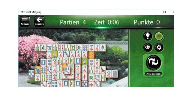 Ein Spiel zur Entspannung zwischendurch erlebt man mit den Casual Games von Microsoft, beispielsweise mit Mahjong.