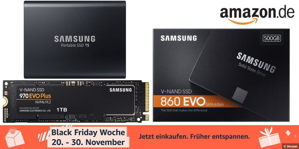 Photo of Samsung SSDs am Black Friday zu günstigen Preisen bei Amazon