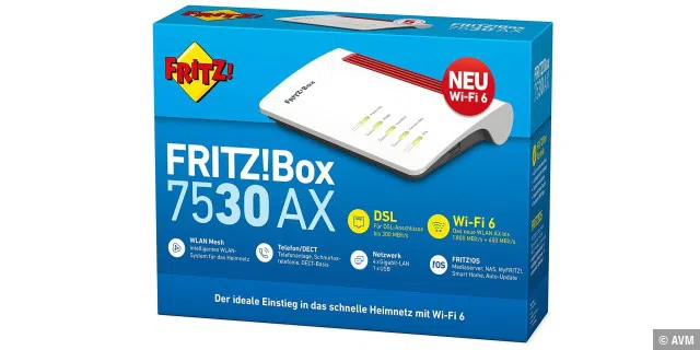 Günstiger Einstieg ins schnelle AX-WLAN: AVM Fritzbox 7530 AX