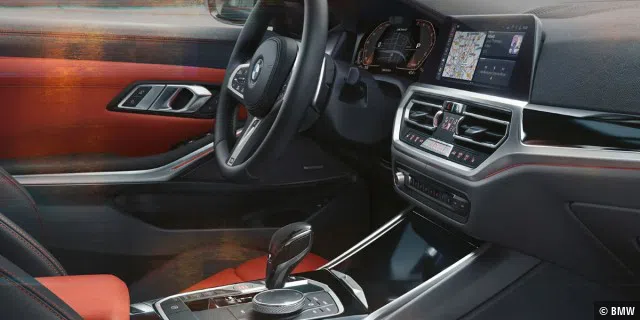 Das Cockpit des BMW M340i xDrive Touring.