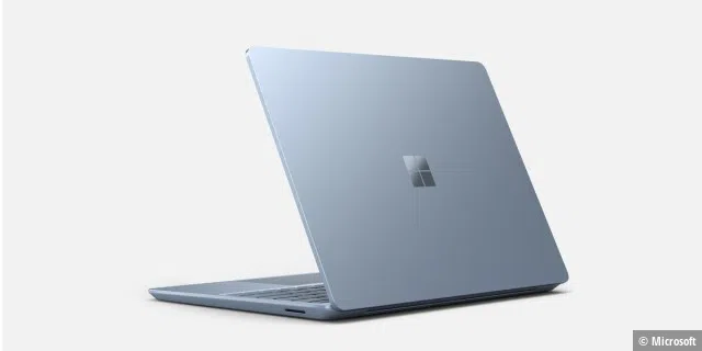 Surface Laptop Go mit Alu-Deckel.