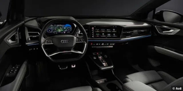 Das Cockpit des Audi Q4 E-tron.
