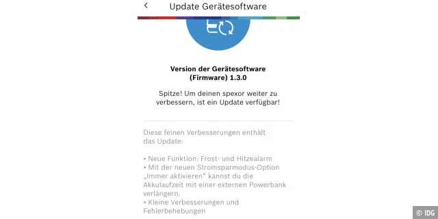 Die Neuerungen des Firmware-Updates 1.3.0