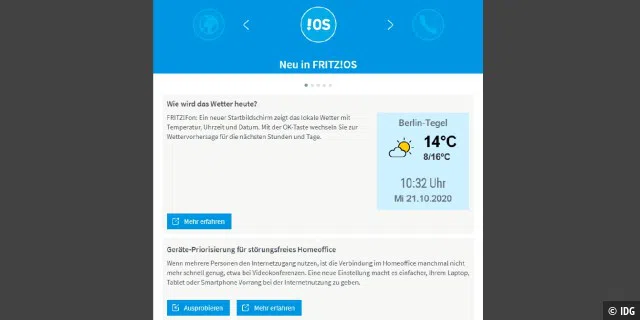 Beim neuen Fritz-OS stehen diesmal praktische Funktionen und eine einfachere Bedienung im Vordergrund – für Fritzbox, Fritzfon und Fritz-DECT-Geräte.