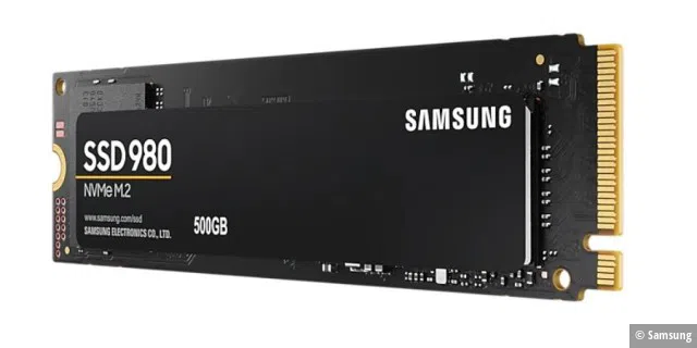 SSDs, die SLC-Puffer statt extra DRAM-Cache einsetzen, sind günstiger zu produzieren und daher auch niedriger im Preis. Neuerdings setzt auch Samsung beim Modell 980 darauf.