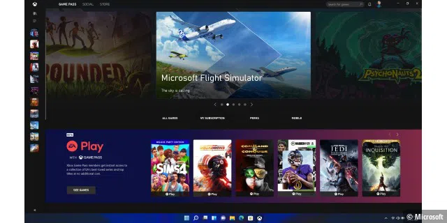 Xbox Game Pass für PC wird in Windows 11 integriert