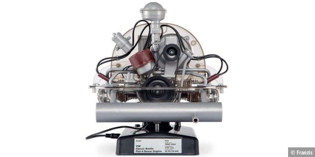 Franzis VWFF020 Beetle engine прозрачная функциональная модель 4-цилиндрового оппозитного двигателя