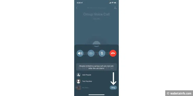Die neue Oberflächje in Whatsapp für Gruppenanrufe