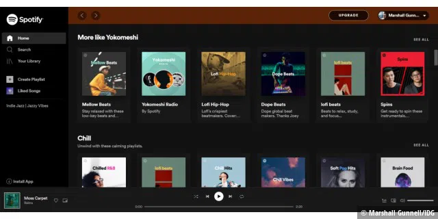 Spotify Web Player: Millionen Songs und Podcasts