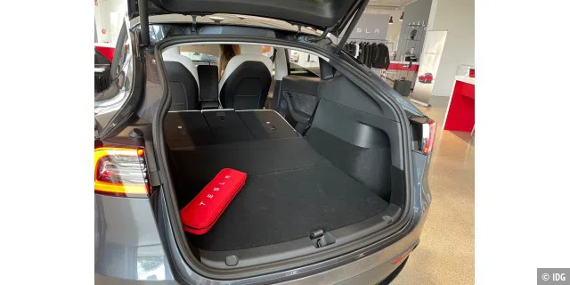 Kofferraum des Tesla Model Y