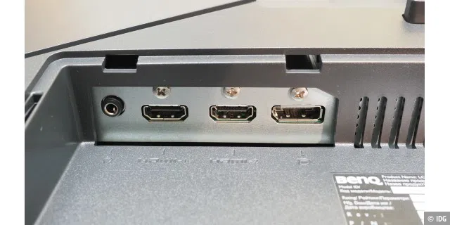 Benq Mobiuz EX2710S: zwei HDMI-Schnittstellen und ein Displayport-Eingang