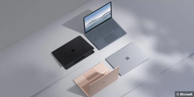 Den Surface Laptop 4 gibt es in unterschiedlichen Farbvarianten.