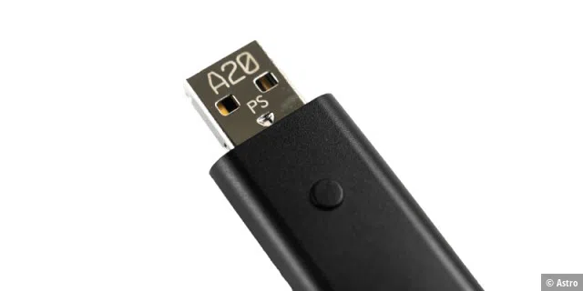 Die Drahtloskommunikation erfolgt über einen USB-Dongle der via 2,4-GHz-Funk kommuniziert.