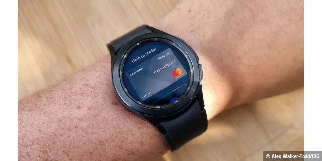 Google Pay auf der Galaxy Watch 4 Classic