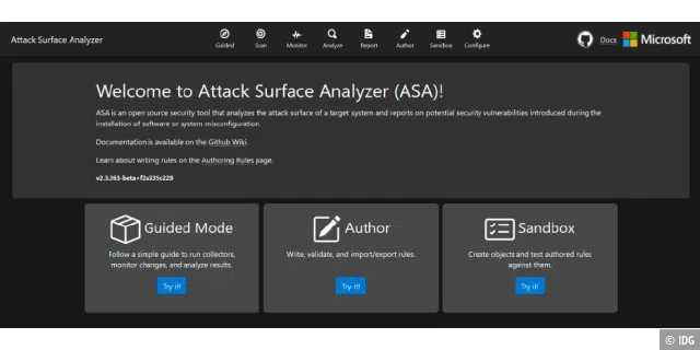 Attack Surface Analyzer 2 von Microsoft hält detailliert fest, was genau die Installation einer Software am System verändert. Eine Live-Monitoring-Funktion zeigt in Echtzeit die Auswirkungen bestimmter Aktionen.