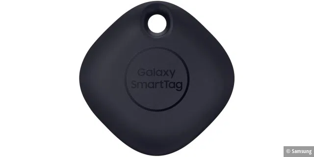 Der Samsung Galaxy Smarttag ist ähnlich klein wie der Airtag, bietet jedoch nicht ganz dessen Funktionalität.