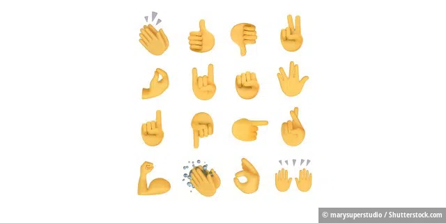 Handgesten-Emojis können unterschiedliche Bedeutungen haben