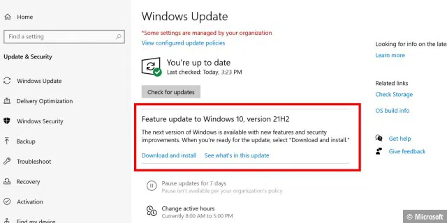 Windows Insider erhalten jetzt Windows 10 Version 21H2 zum Testen