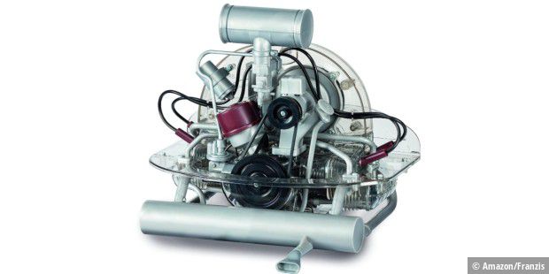 Прикольные наборы и советы по рукоделию для любителей высоких технологий.  Вот оппозитный двигатель с воздушным охлаждением от VW T1 в масштабе 4: 1.