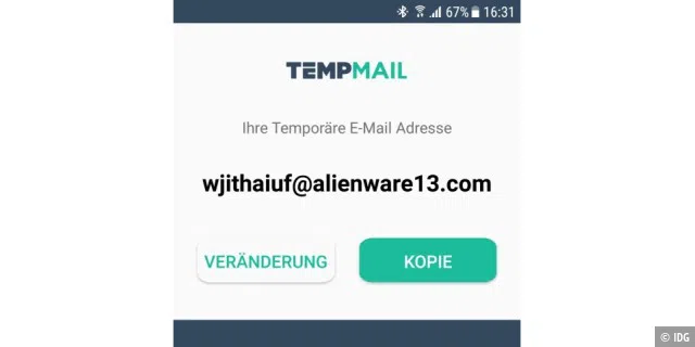 Temp Mail - Temporäre Wegwerf-E-Mail