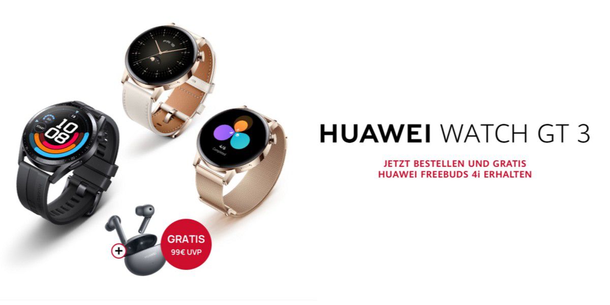 Top-Bundleangebot: HUAWEI Watch GT 3 inklusive Freebuds 4i gratis - PC-WELT
