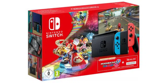 Nintendo Switch + Mario Kart 8 Deluxe & Switch-Online-Abo