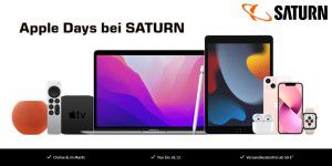 Apple Days bei Saturn: Top-Deals zu iPhones, Macs & Co.