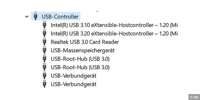 Macht ein externes Laufwerk Probleme, hilft es meist, die Treiber für den USB-Controller neu zu installieren. Das erledigen Sie am einfachsten über den Geräte-Manager von Windows.