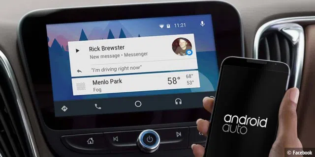 Der Facebook Messenger lässt sich nun auch unter Android Auto nutzen und per Sprachbefehl bedienen.