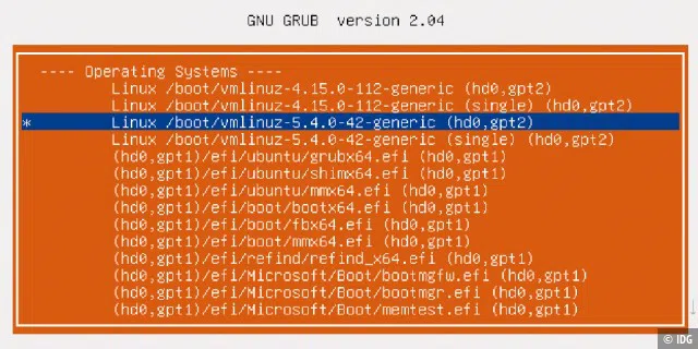 Externen Grub verwenden: Super Grub Disk 2 findet Kernel und Uefi-Bootloader auf der Festplatte. Linux lässt sich dann starten, auch wenn die installierte Bootumgebung defekt ist.