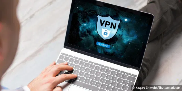 Über ein VPN sicher auf Unternehmensdienste zugreifen.