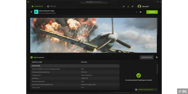 Nvidia Geforce Experience bietet Möglichkeiten zur Spieleoptimierung, Treiber-Aktualisierungen und Funktionen für Streamer und Content Creator.