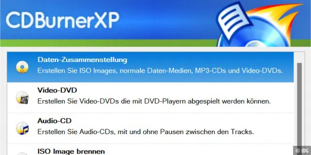 Gut, gratis und komfortabel: CD Burner XP erledigt viele Standardaufgaben rund ums Brennen problemlos, nicht nur für CDs – und läuft auch unter Windows 10 und 11.
