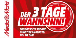 "3 Tage Wahnsinn!": 16% Rabatt bei Media Markt