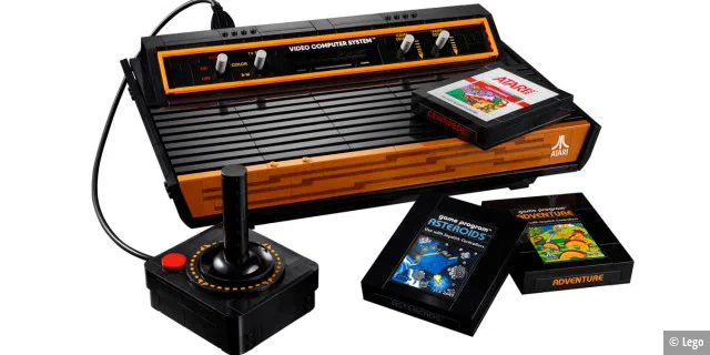 Klemmbaustein-Fans dürfen das Atari 2600, 3 Module und den Joystick zusammenbauen