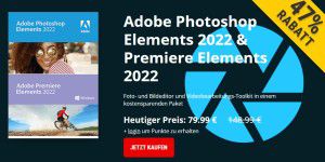 47 % sparen bei Photoshop & Premiere Elements 2022