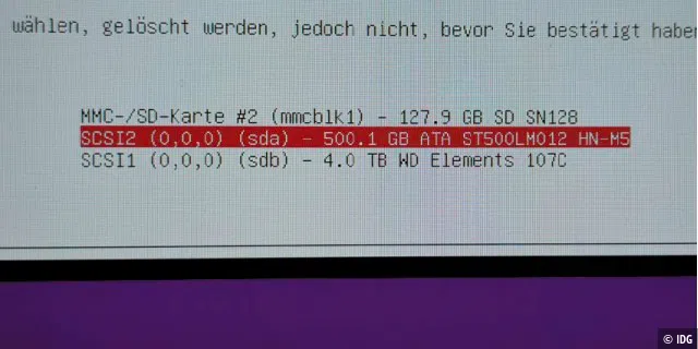 Mit Petitboot gestarteter Netinstaller (hier Debian): Damit bringen Sie das Betriebssystem auf jedes beliebige Laufwerk, das an der Odroid-Platine angeschlossen ist.