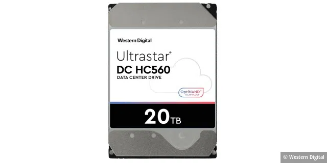 Festplatten wie die Ultrastar-Serie von Western Digital kommen auf Kapazitäten von bis zu 20 Terabyte. Für die Langzeitarchivierung sind diese Datenträger jedoch nur bedingt geeignet.