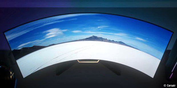 Corsair stellt biegsamen OLED-Gaming-Monitor vor