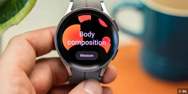 Die Galaxy Watch 5 Pro misst den Stress des Trägers