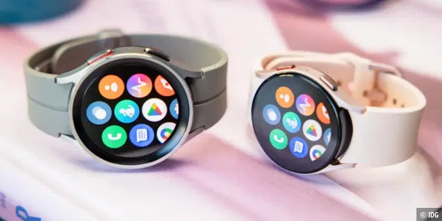 Samsung Galaxy Watch 5 Pro (links) und Galaxy Watch 5 (rechts)